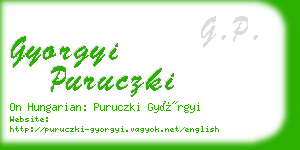 gyorgyi puruczki business card